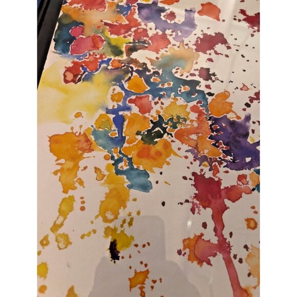 Framed Abstract Watercolor Paintings Original 14 x 12 Horizontal or Vertical - Picture 6 of 16